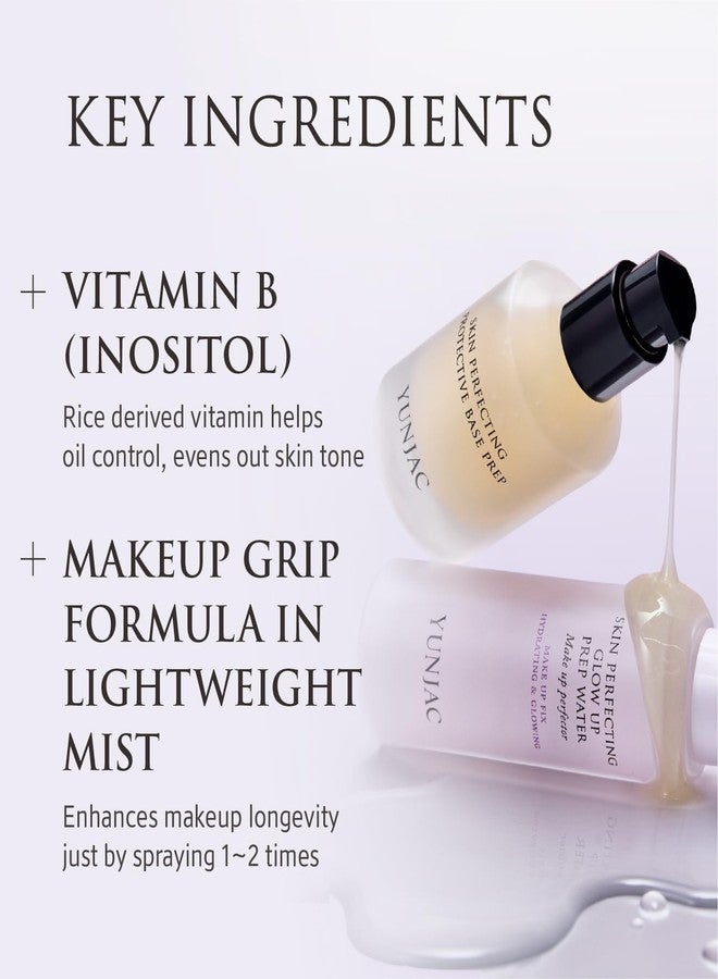 مثبت مكياج YUNJAC Skin Perfecting Glow Up المائي (50 مل) - رذاذ خفيف الوزن لمكياج يدوم طويلاً، معزز للإشراقة، لمسة نهائية ناعمة ومشرقة للبشرة، منتجات العناية بالبشرة الكورية من YUNJAC - Image 4